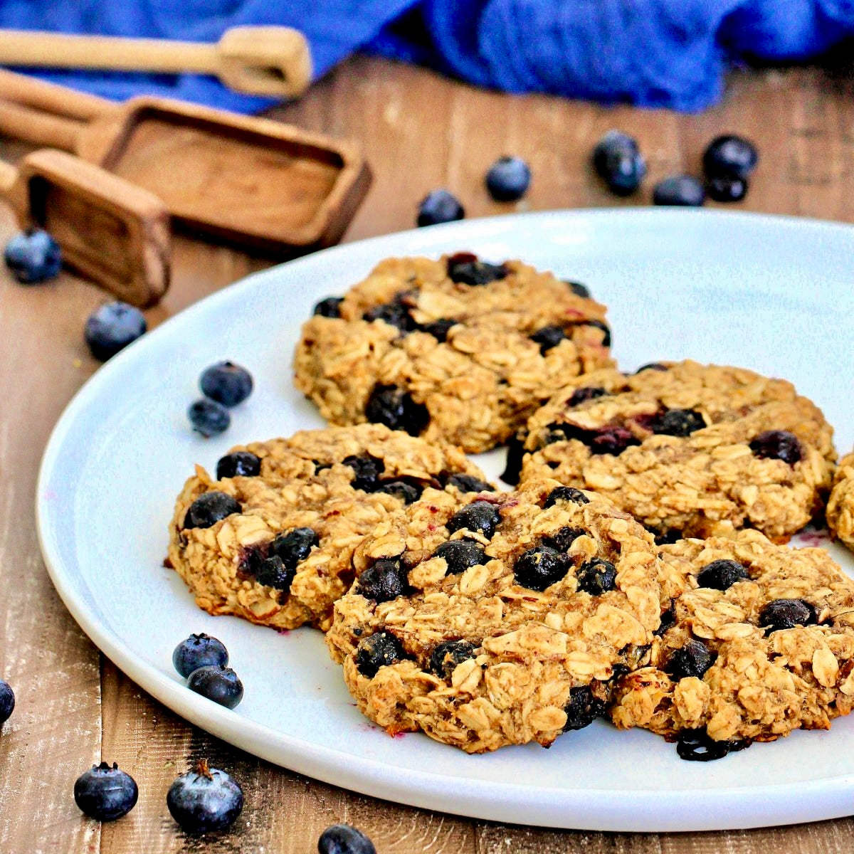 Oatmeal Lemon Blueberry Cookies