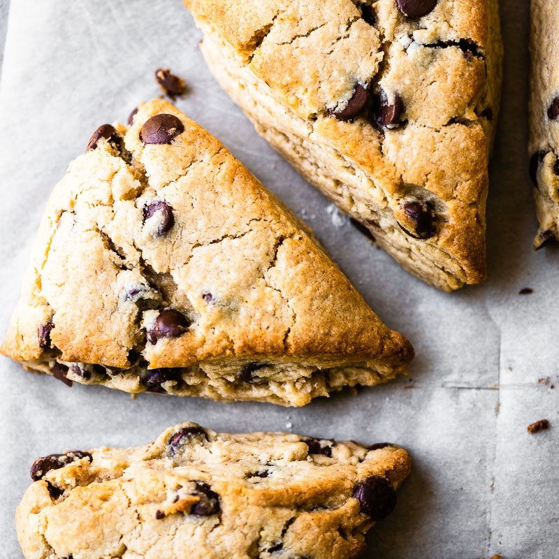 Peanut Butter Chocolate Chip Scones