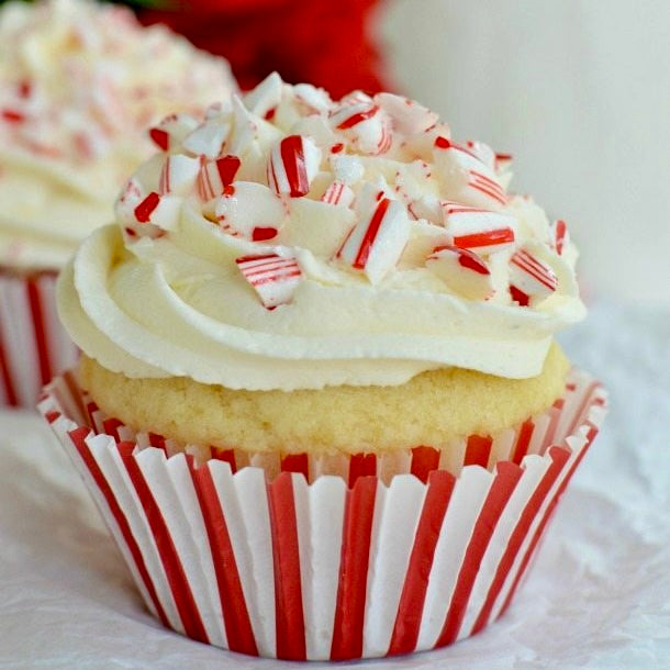 Candy Cane Cupcakes